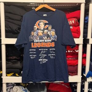Vintage 90s Chicago Bears Legends Blue Mens XXL Shirt